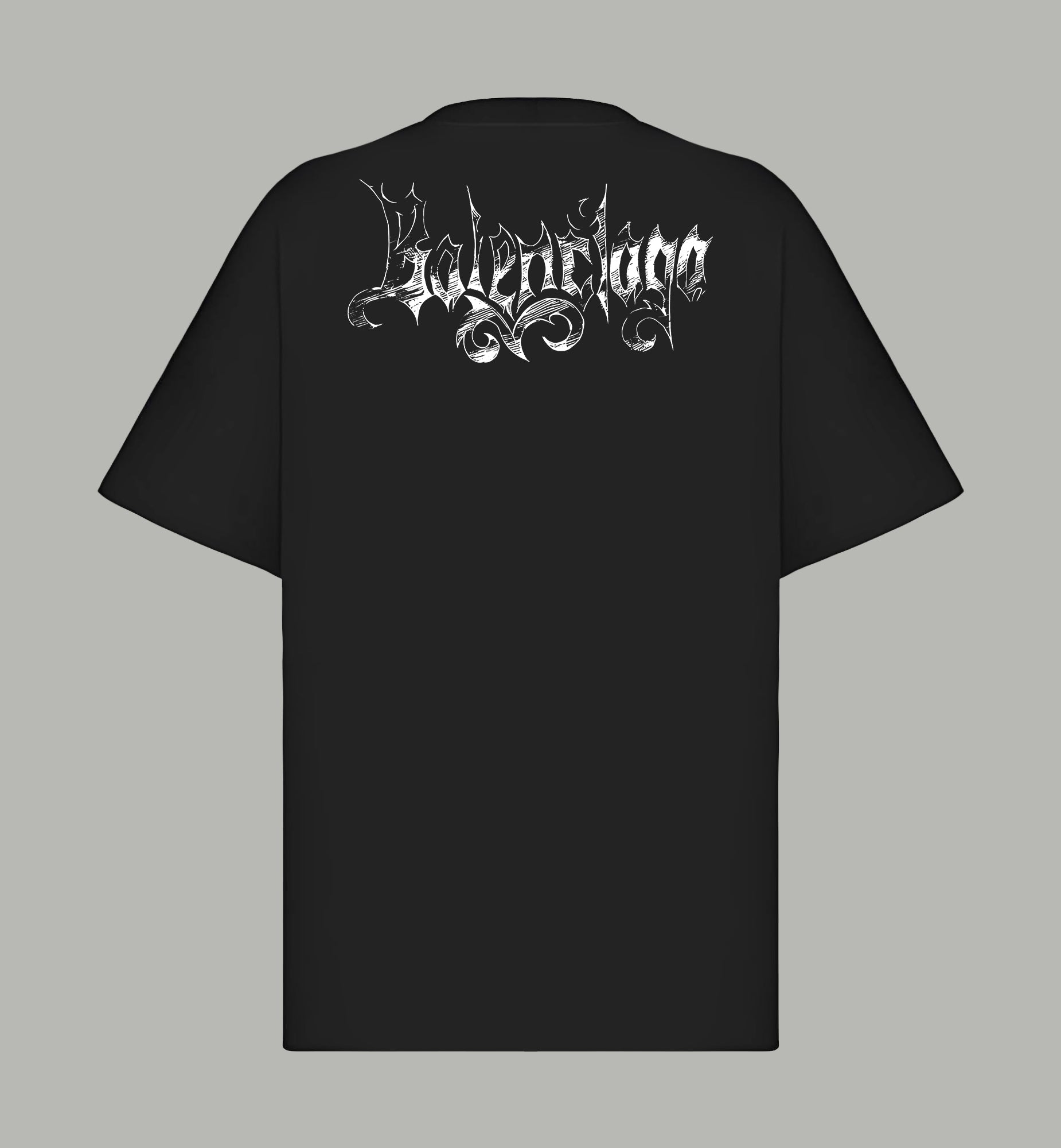 Black Balenciaga T-shirt with back graphic print