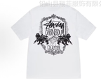 Stussy white T-shirt with front graphic print