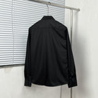 Dior long-sleeve shirt, black back view on a hanger