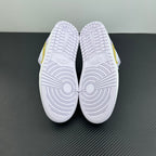 Women’s Air Jordan 1 Low sneakers, double outsole view with circular tread pattern