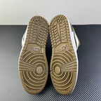 Outsoles of low-top sneakers in olive with circular traction and patterned grooves
