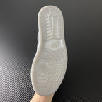 Air Jordan 1 Low sneaker outsole in white with textured tread