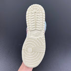Air Jordan 1 Mid sneaker outsole with off-white traction tread and sidewall texture