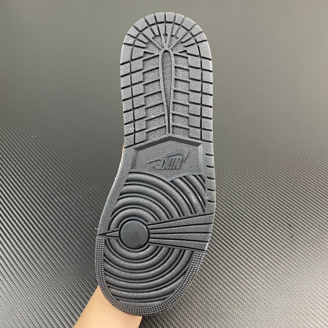 Air Jordan 1 Mid outsole with gray tread pattern