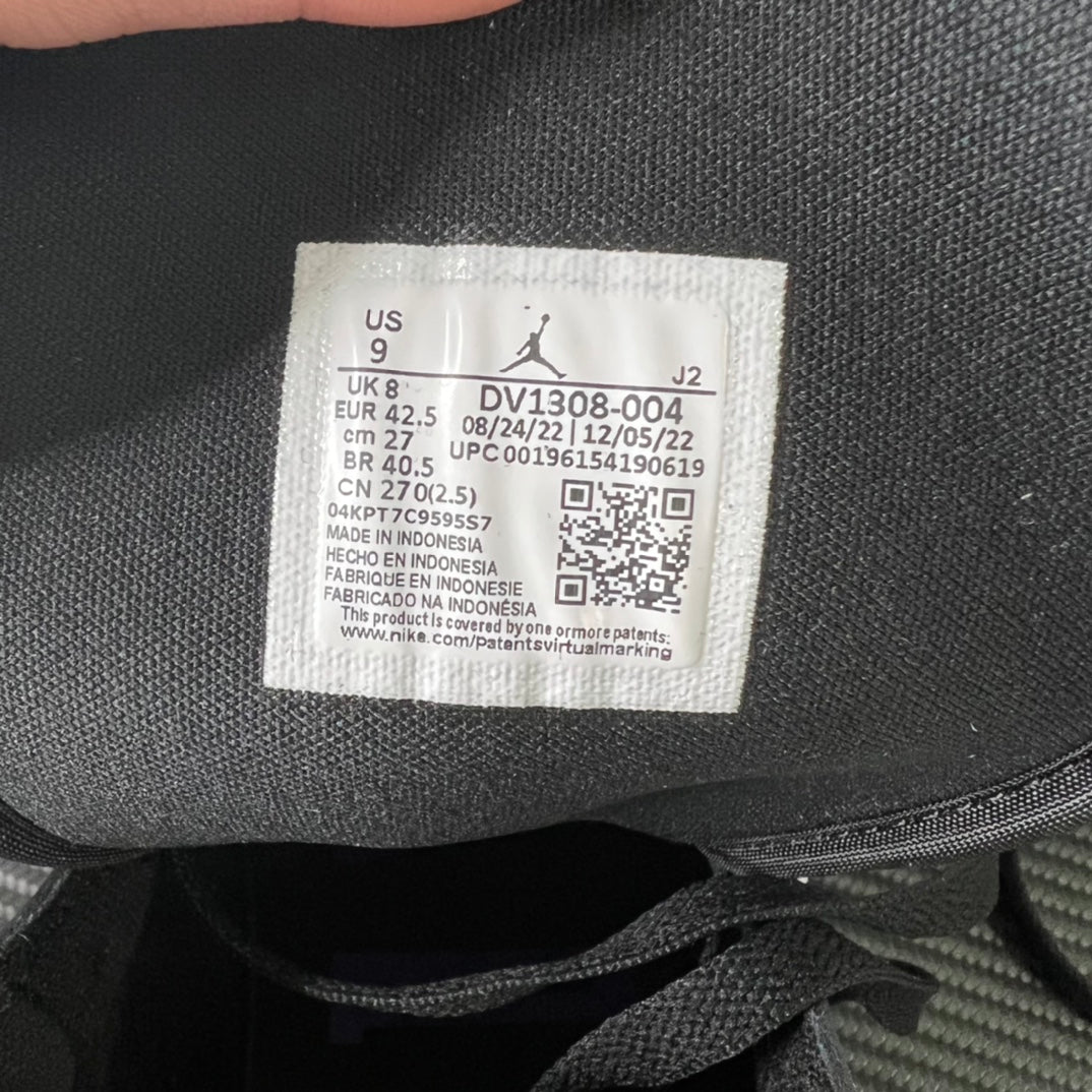 Size label inside mid-top sneakers with US 9 and fit/manufacturing info