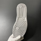 Light gray rubber outsole tread pattern for mid-top sneaker
