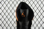 Air Jordan 1 Mid sneaker heel interior view with Air logo on black lining