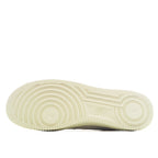 Off-white Nike Air Force 1 outsole with circular tread and logo details