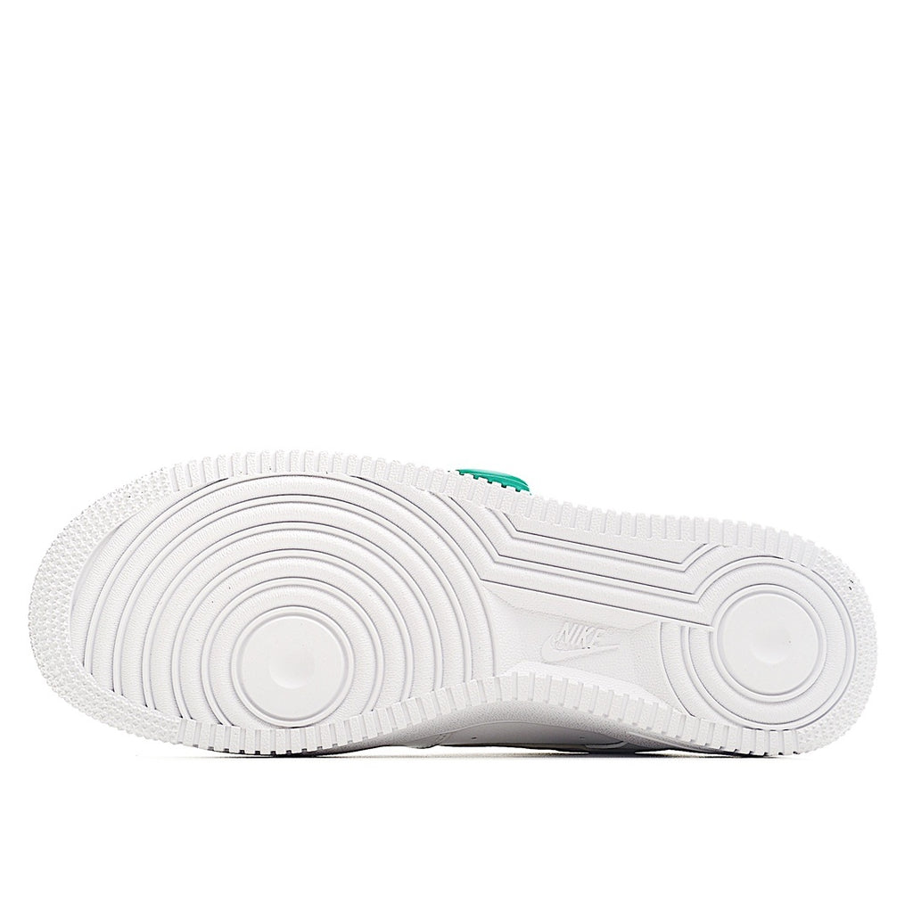 Nike Air Force 1 outsole, textured white rubber with circular tread pattern