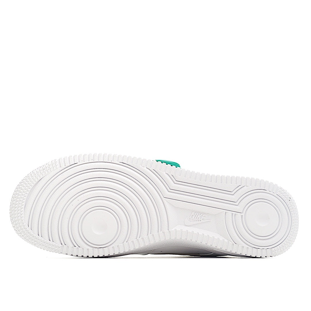 Nike Air Force 1 outsole, textured white rubber with circular tread pattern