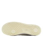 White Nike Air Force 1 rubber outsole with circular tread pattern