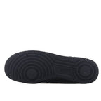 Nike Air Force 1 low-top sneakers, black outsole with circular tread pattern