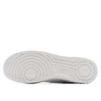 White rubber outsole for a low-top sneaker with circular tread pattern