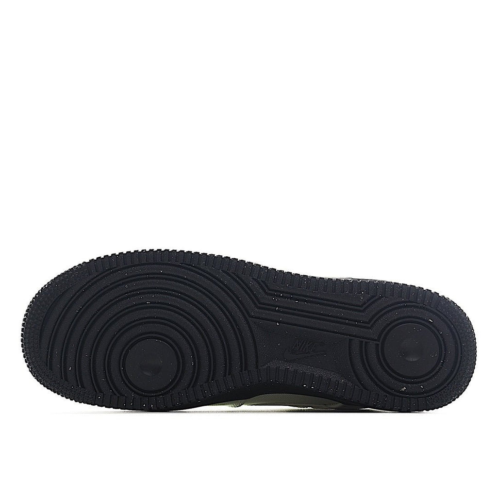 Black rubber outsole for Air Force 1 sneaker with traction pattern
