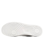 Nike Air Force 1 white rubber outsole with circular traction pattern and ridges