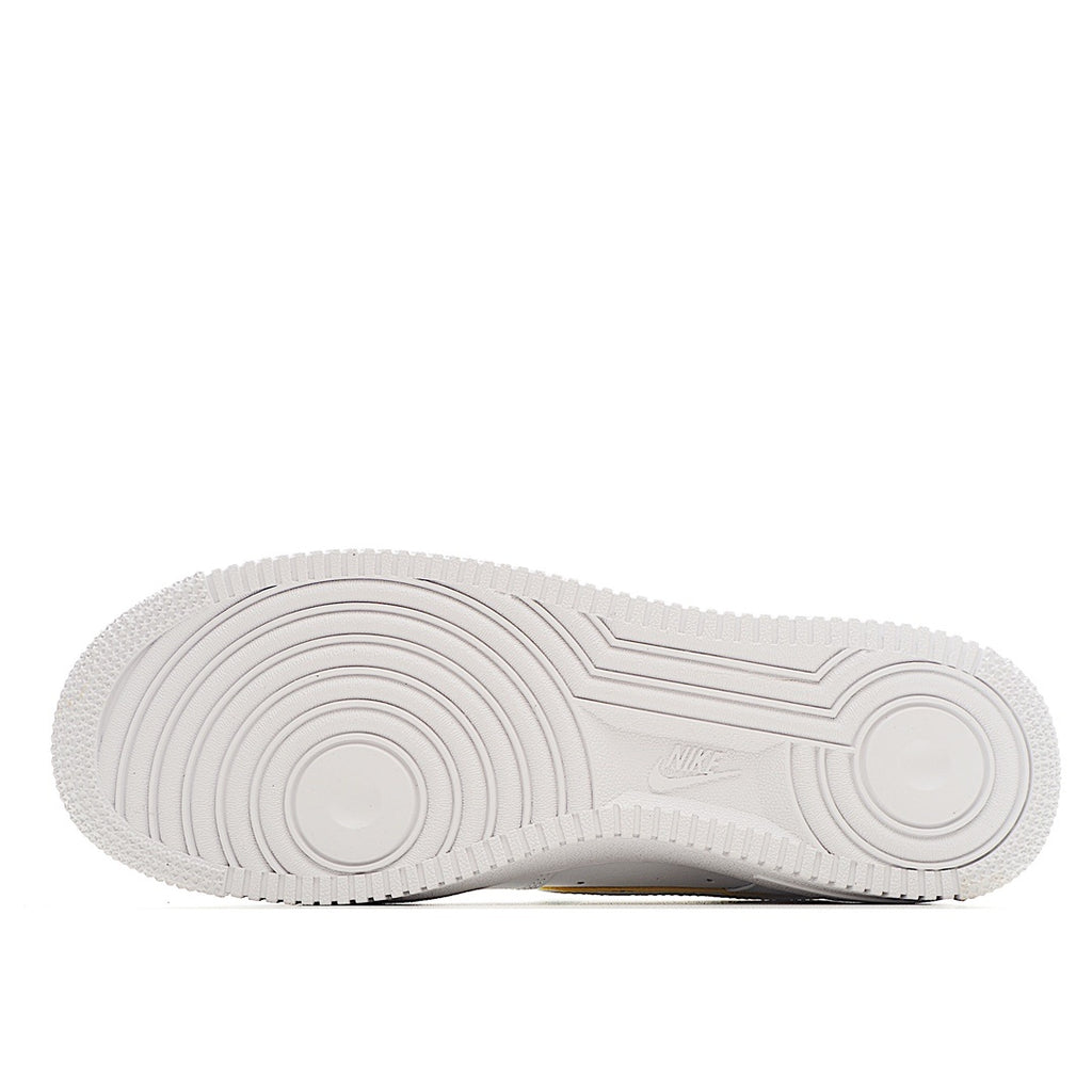 Air Force 1 rubber outsole with textured tread and circular traction pattern.