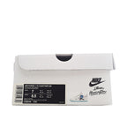 Nike Air Force 1 shoe box with size label and handwritten style on lid