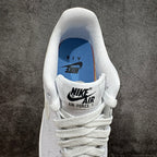 Nike Air Force 1 sneaker tongue and heel loop with AIR FORCE 1 branding