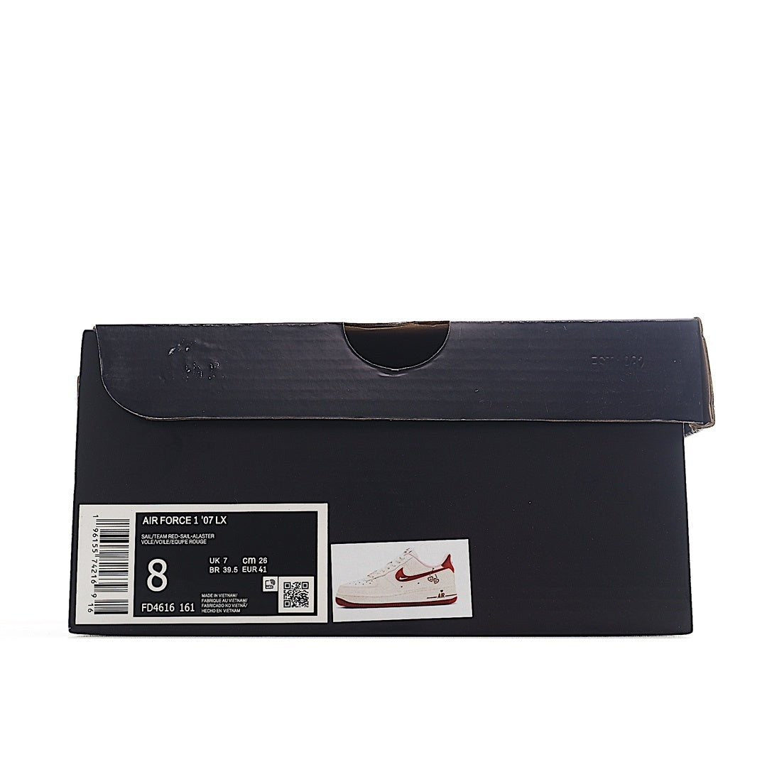 Black shoe box with label and small sneaker graphic