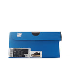 Blue Nike shoebox with Air Force 1 label and size sticker