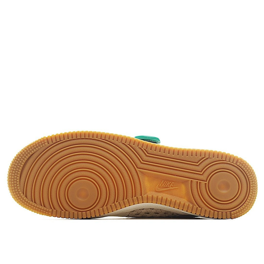 Nike Air Force 1 outsole, tan rubber tread with circular traction pods