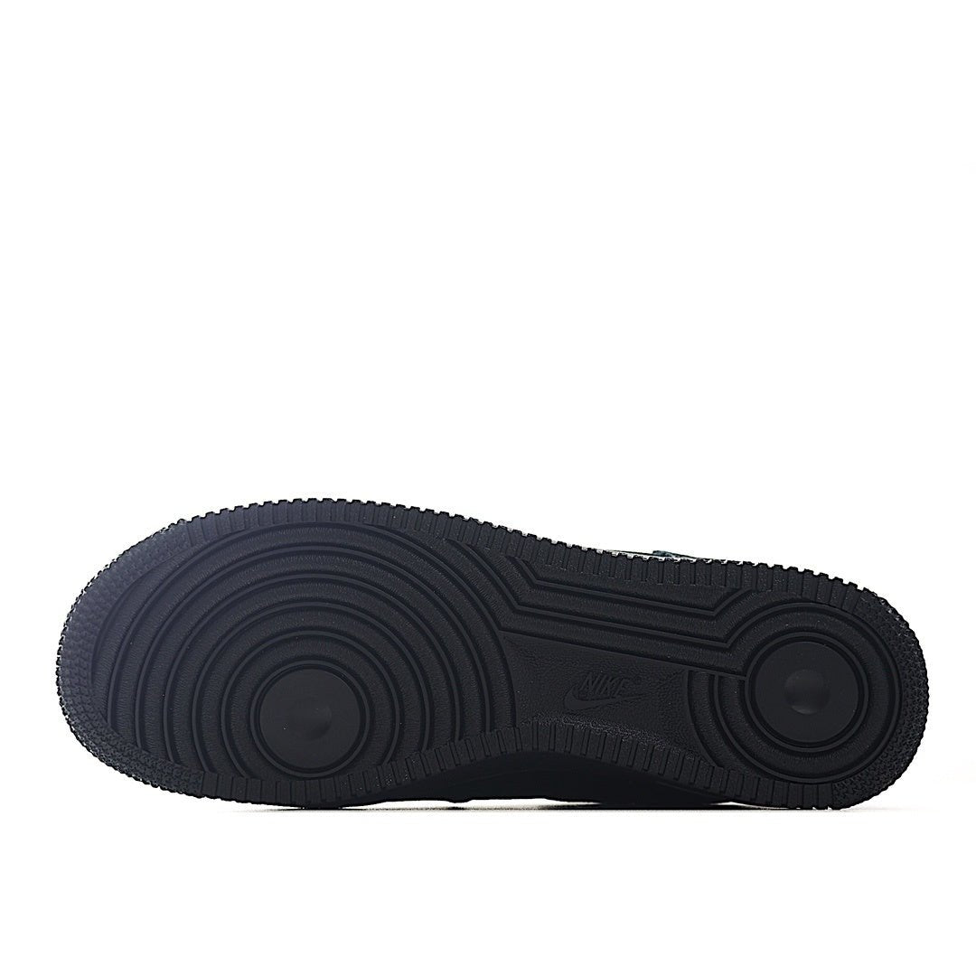 Black rubber sneaker outsole with circular tread pattern