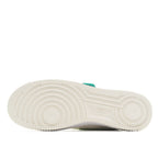 Nike Air Force 1 outsole view, white rubber sole with textured tread