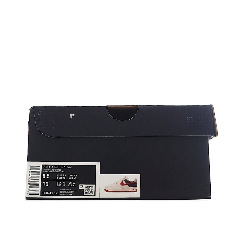 Air Force 1 shoebox lid, dark blue with size label sticker