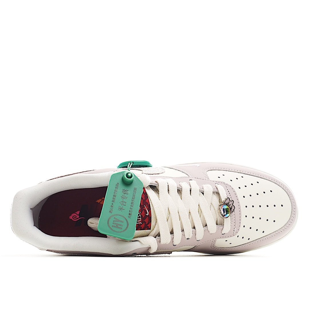 Low-top sneaker open collar showing white laces and dark interior with attached tag.