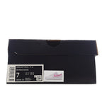 Shoe box with barcode label and size tag for Nike Air Force 1 sneakers