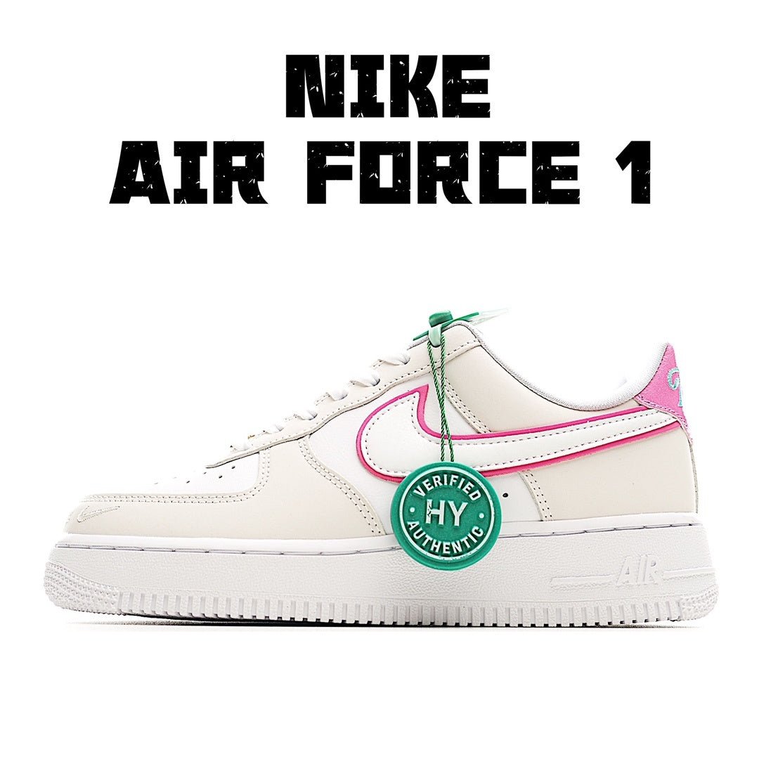Low-top sneaker in white with teal and pink accents, lace-up style