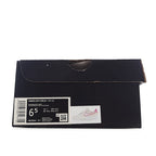 Shoe box with size label and product image