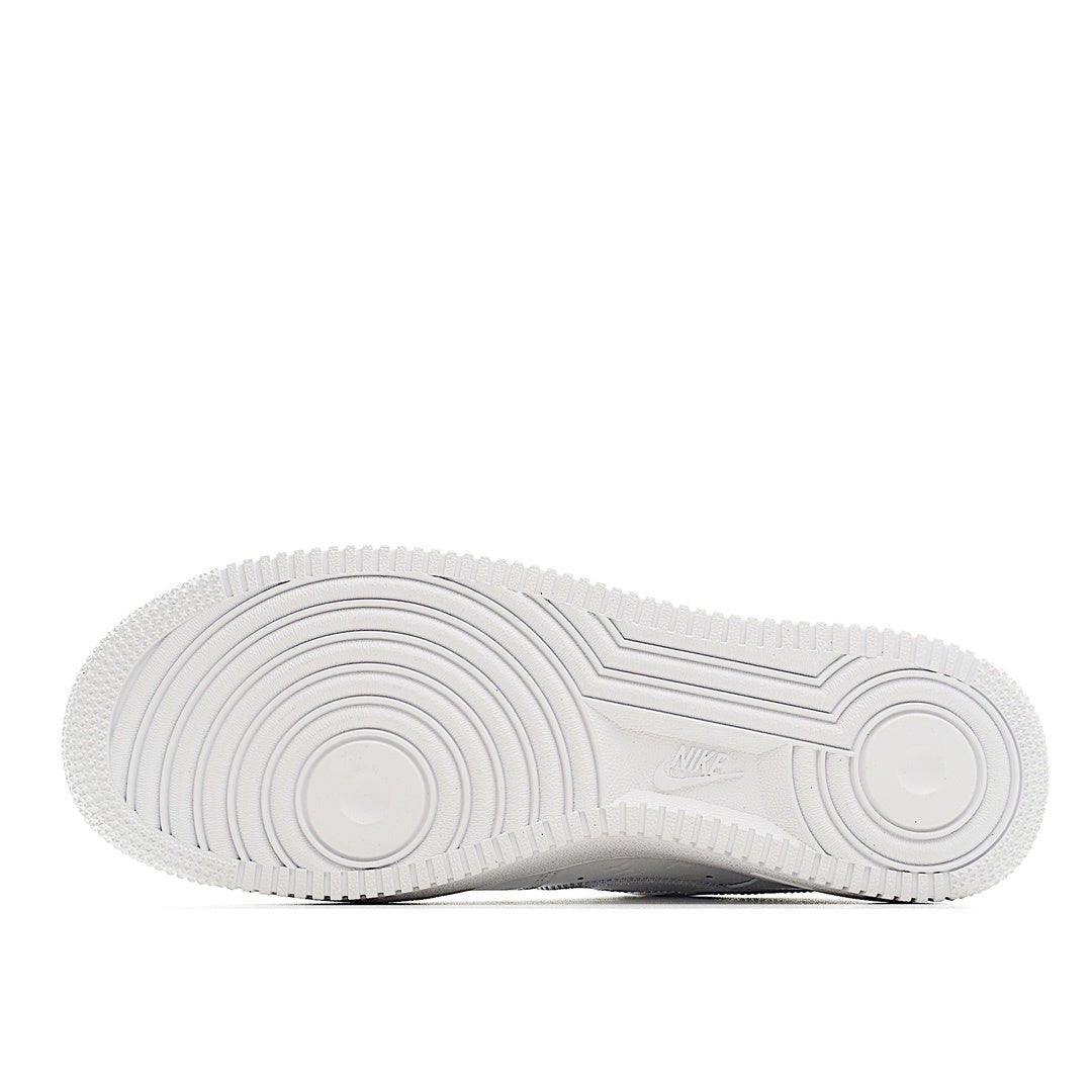 White Air Force 1 outsole with textured tread pattern