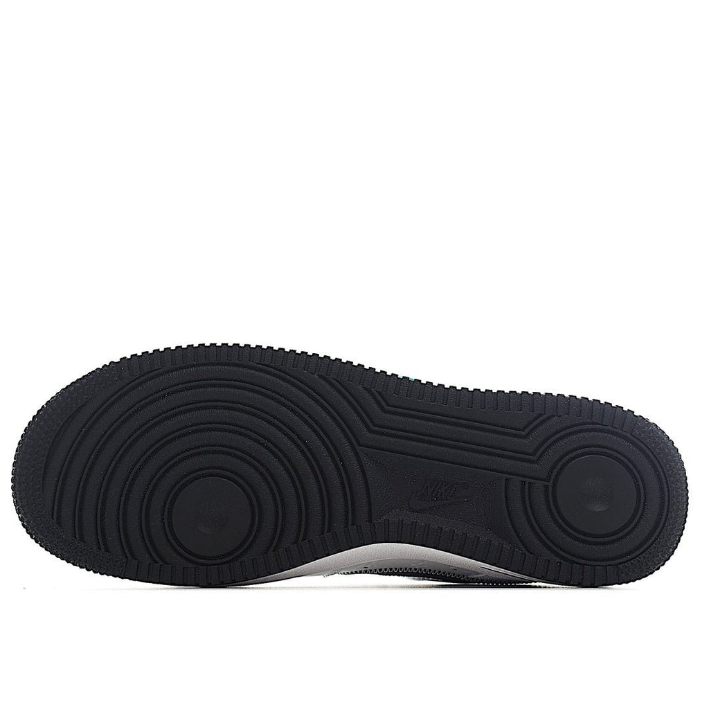 Air Force 1 sneakers rubber outsole, black traction tread with circular patterns