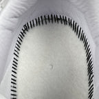 White sneaker outsole with black tread pattern